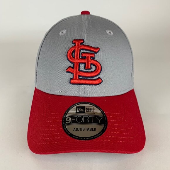 St Louis Cardinals MLB Gray Red New Era 9Forty Snapback Hat New - Picture 2 of 6